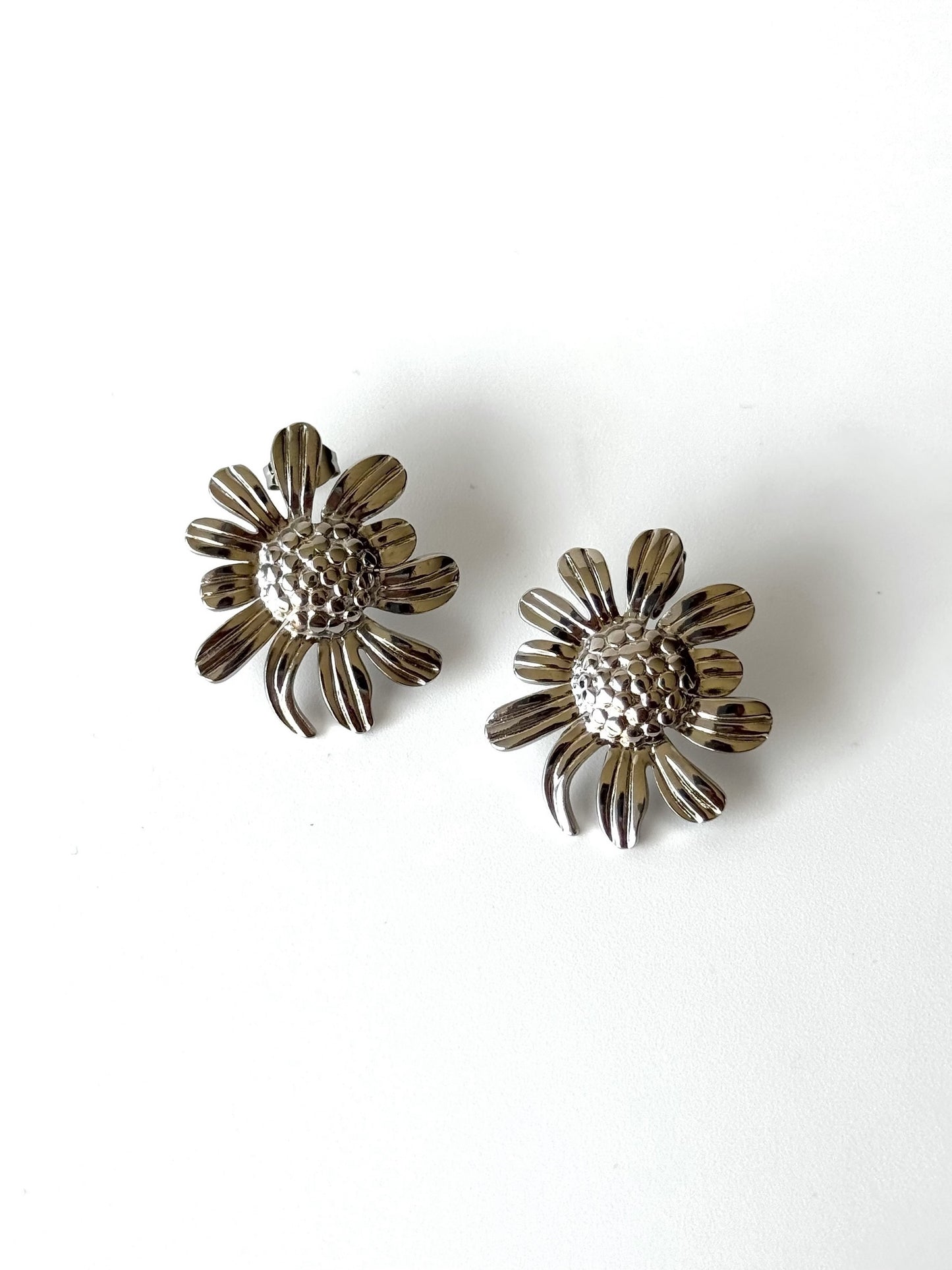 Aros de acero modelo #911 plateado