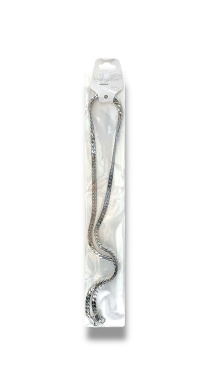 Cadena Piel de Serpiernte_Plateado 5mm B-2