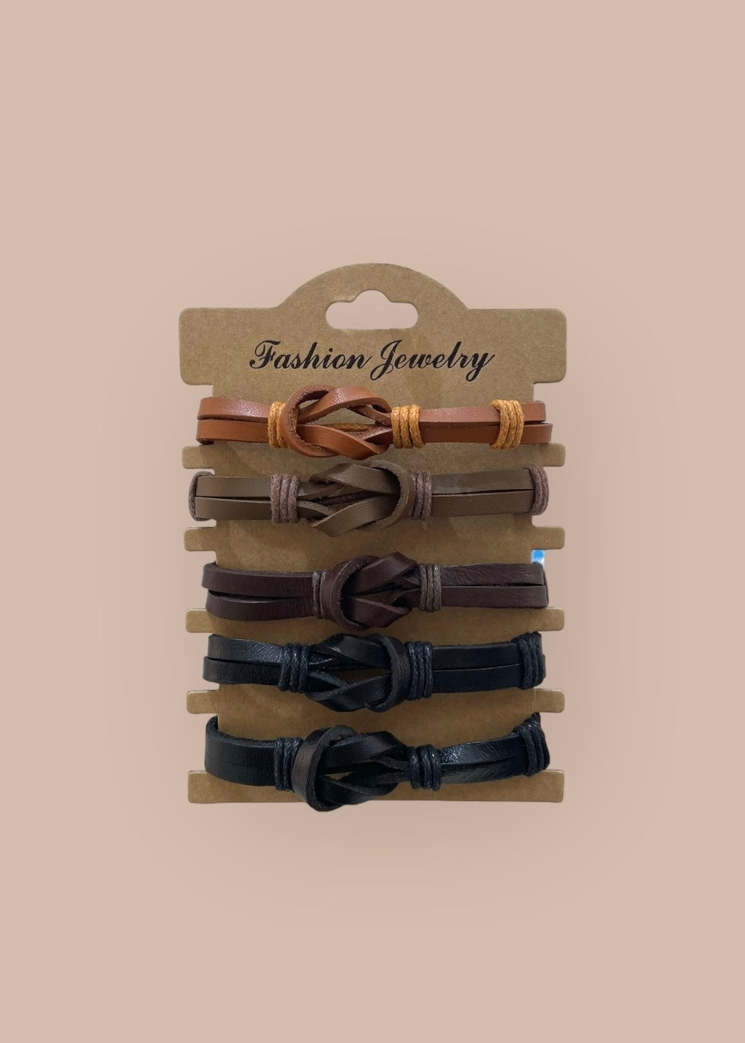 Pulsera combi de cuero modelo #256