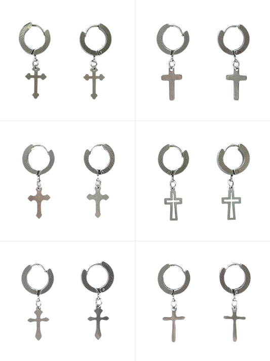 Argolla con cruz plateada