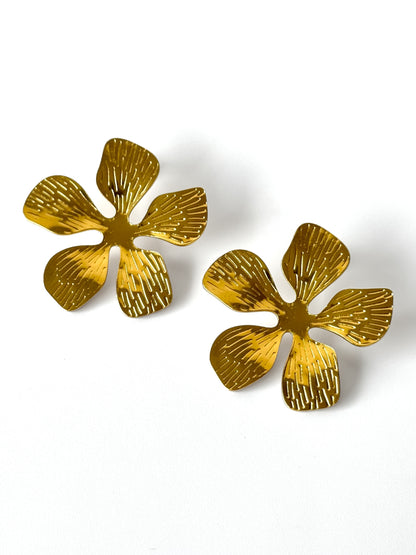 Aros de acero modelo #912 dorado