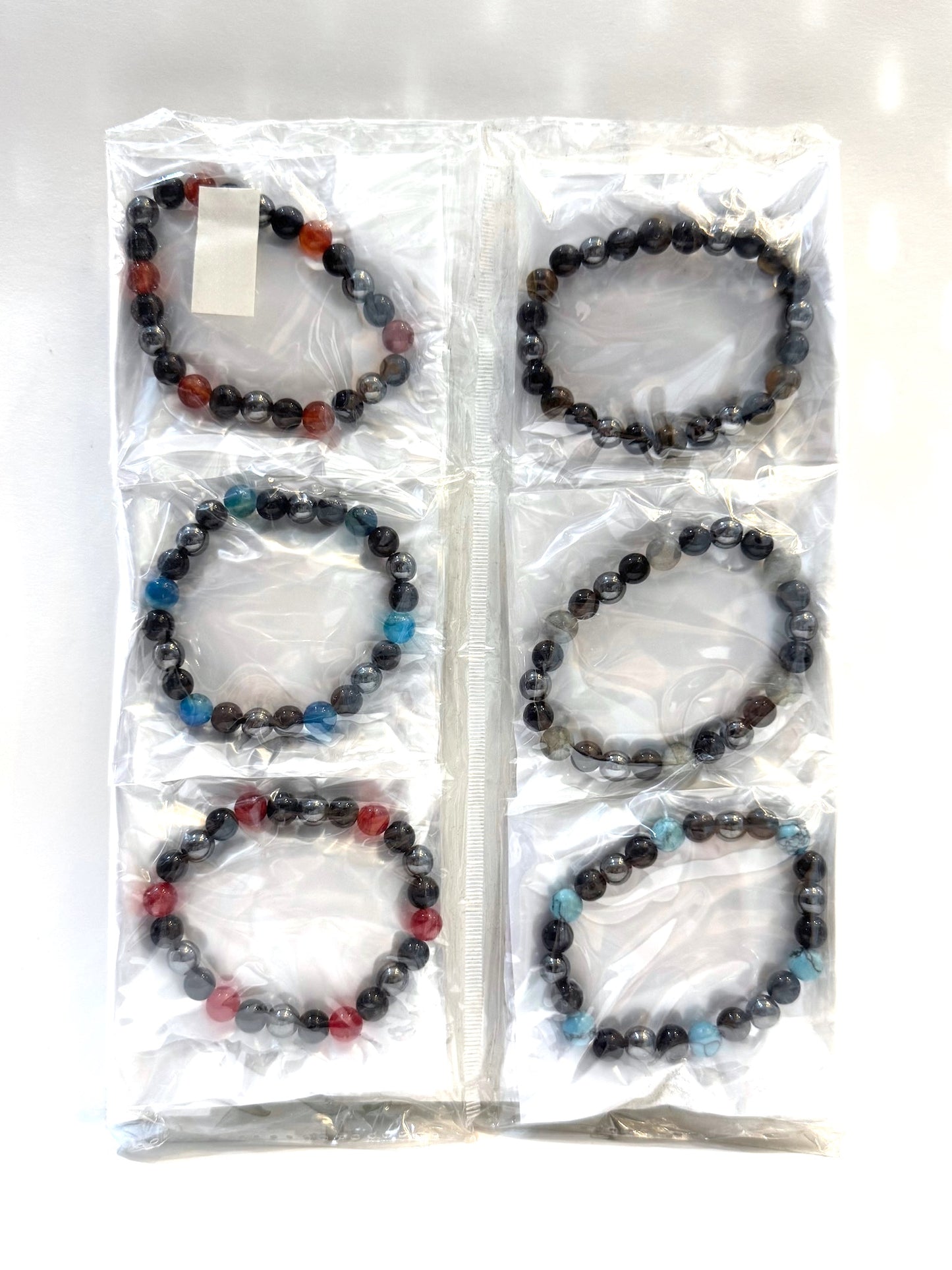 Pulsera Elasticada #Piedra Falsa 6,5mm