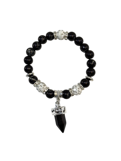 Pulsera Elasticada #Piedra con colgante