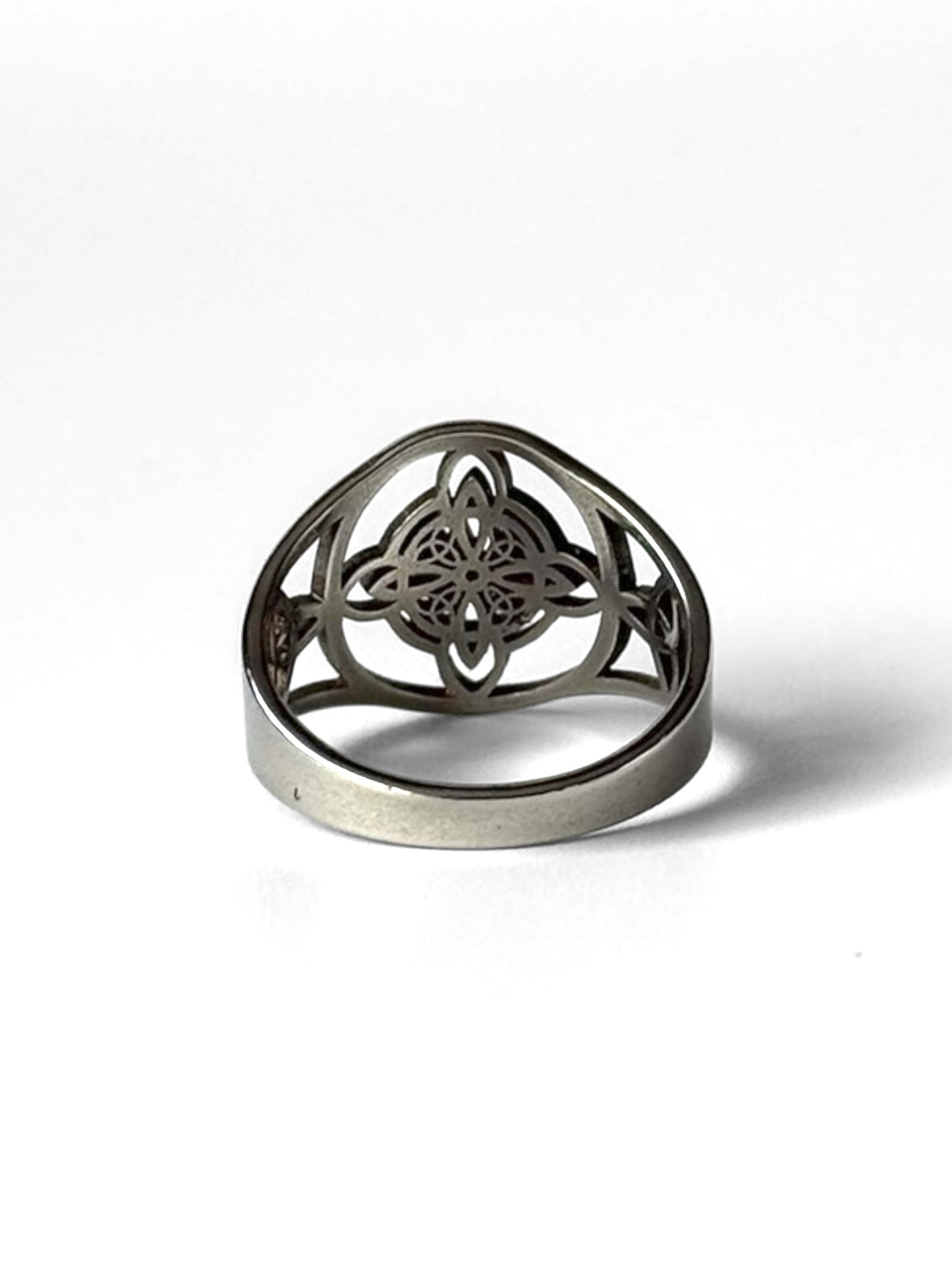 #51 ARGOLLA NUDO DE BRUJA #988 plateado