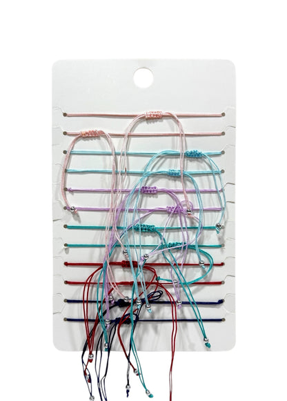 Mostacilla delgada multicolor plateada