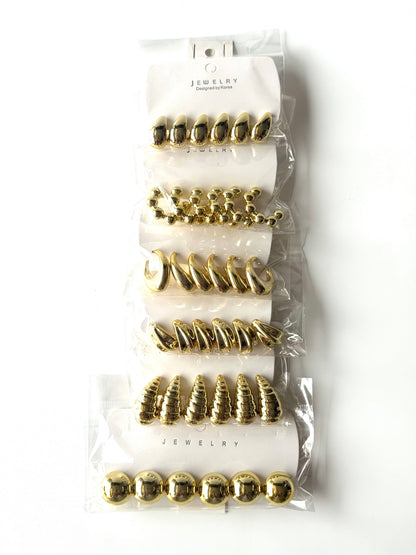 Oferta aros de fantasía #Dorado