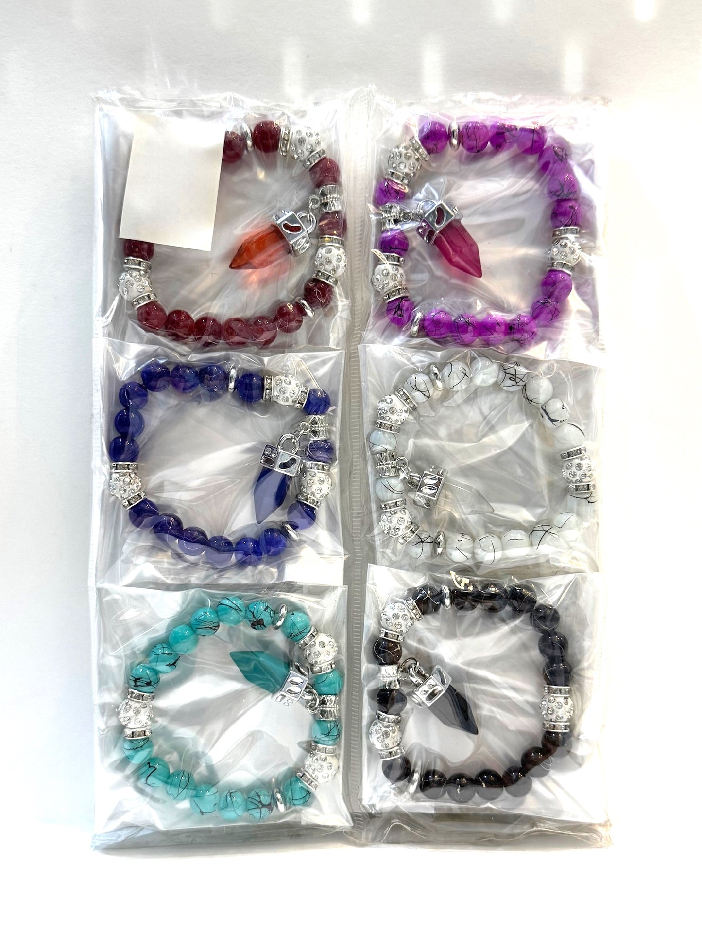 Pulsera Elasticada #Piedra con colgante