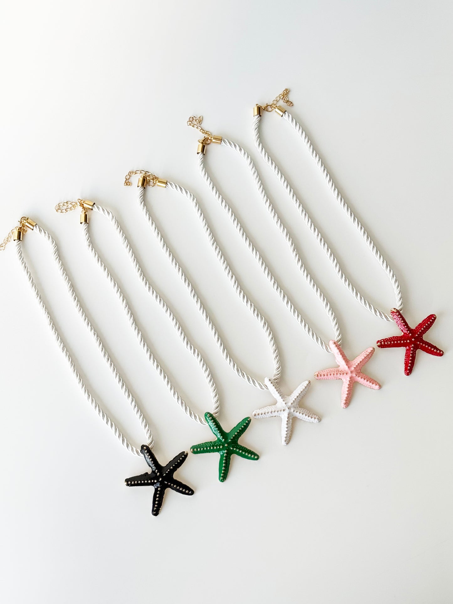 Collar de estrellas colores surtidos #6 (Docena)