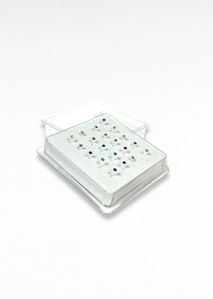 Plata 925_Puntos de colores medianos