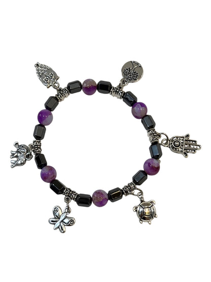 Pulsera Elasticada #Piedra multicolor