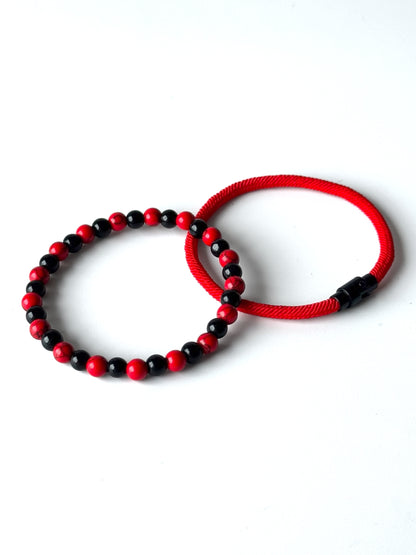 Pulsera roja para hombre #1