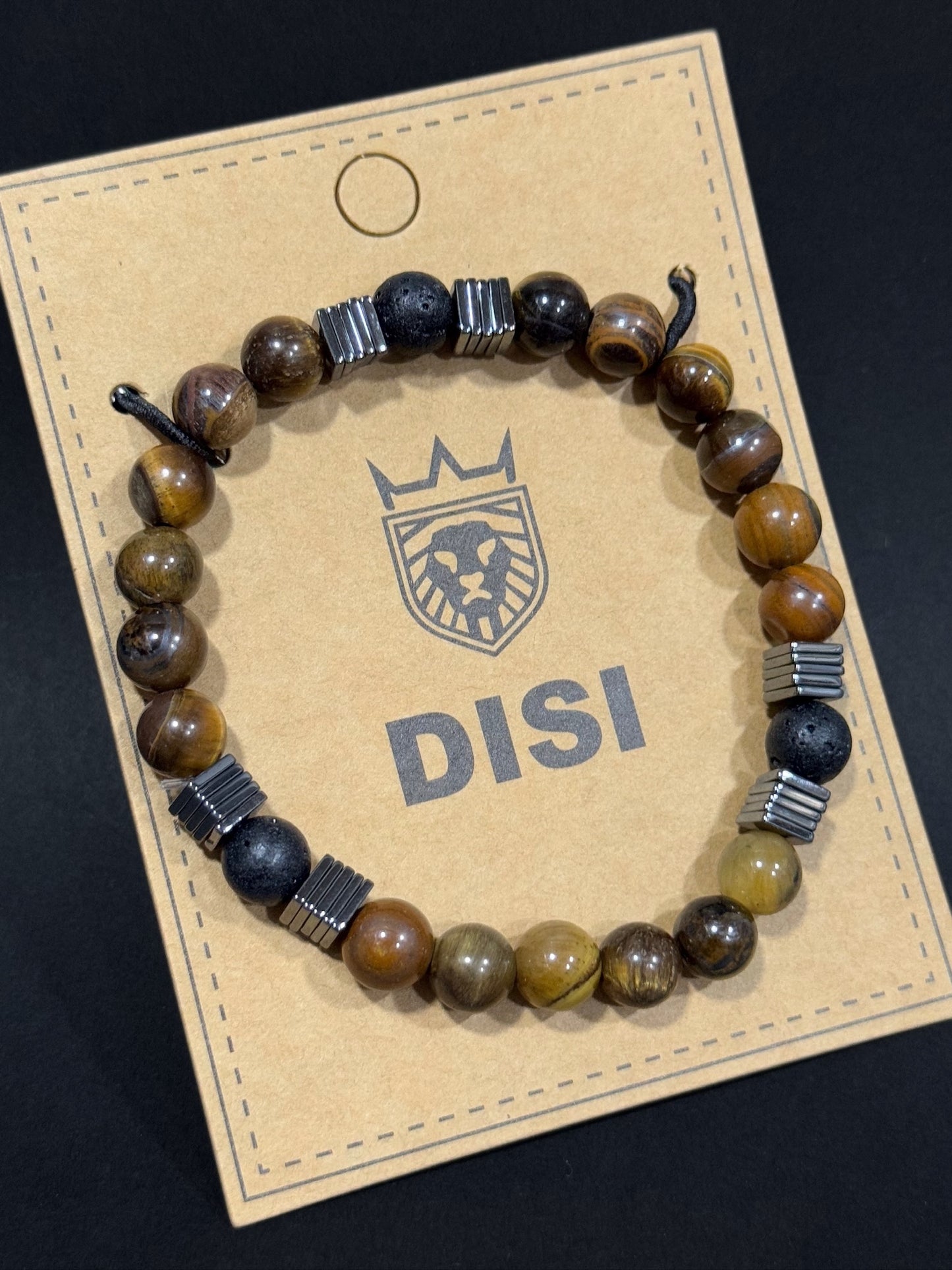 Pulsera de piedras naturales para hombre #5049