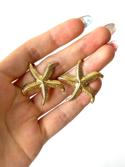 Aros de acero modelo #909 dorado