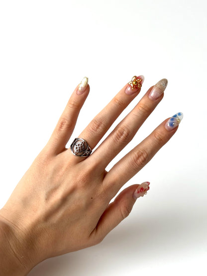 #51 ARGOLLA NUDO DE BRUJA #989 plateado