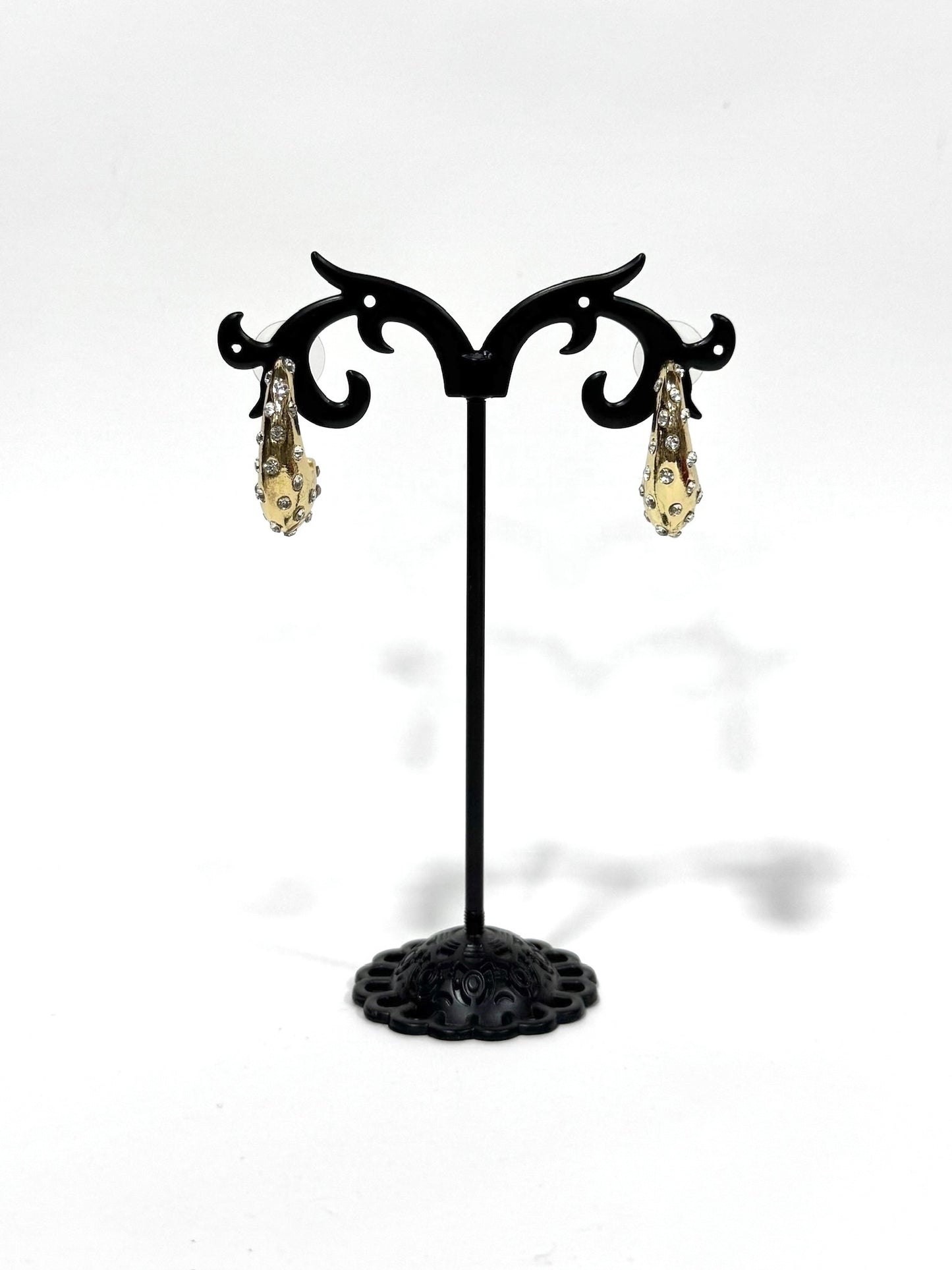 Aros Strass de fantasía #637 dorado