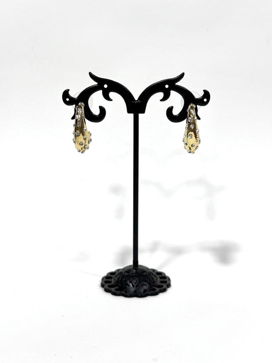 Aros Strass de fantasía #637 dorado