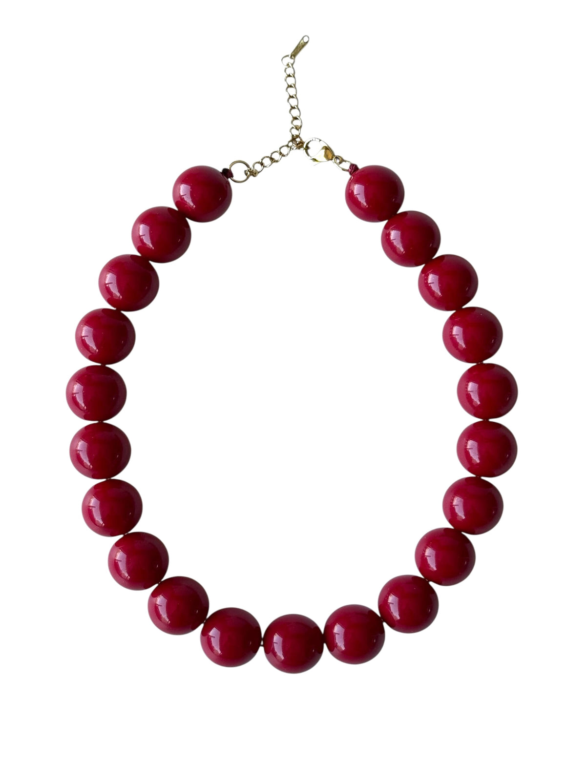 Collar Chicle 20mm #4 burdeo
