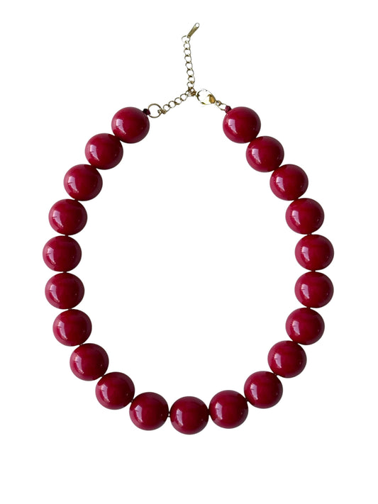 Collar Chicle 20mm #4 burdeo