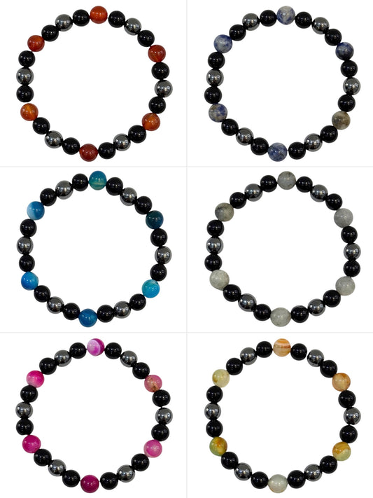Pulsera Elasticada #Piedra Falsa 6,5mm