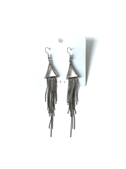 Aros de fantasía triángulo #1026 plateado