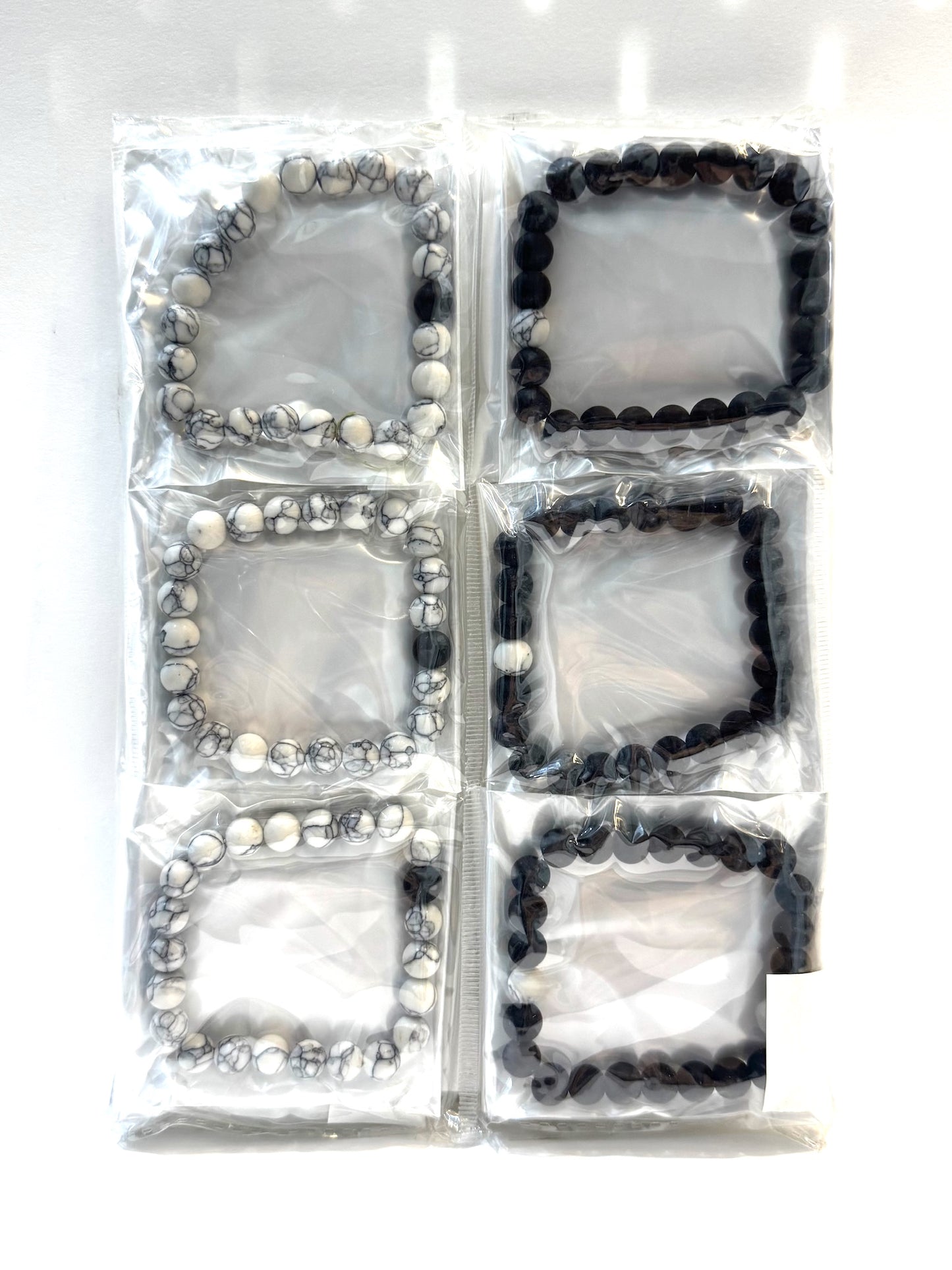 Pulsera Elasticada #Pareja blanco y negro