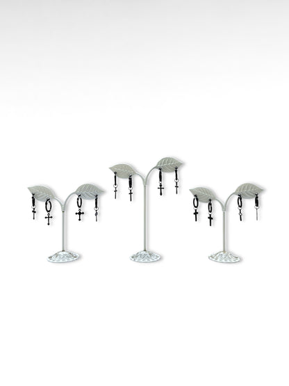 Argolla delgada con cruz negra