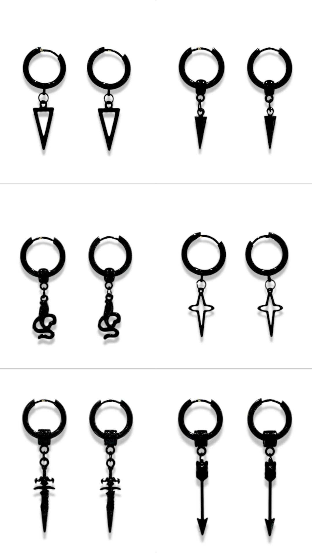 Argolla diseño A negro