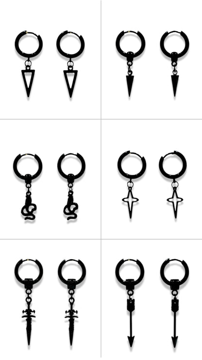 Argolla diseño A negro