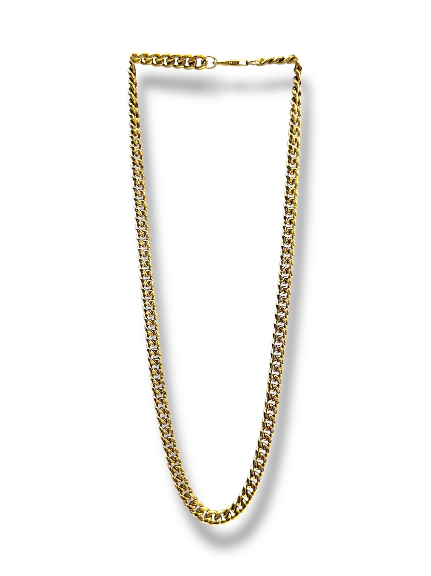 Collar Cubano_8mm dorado  H-6