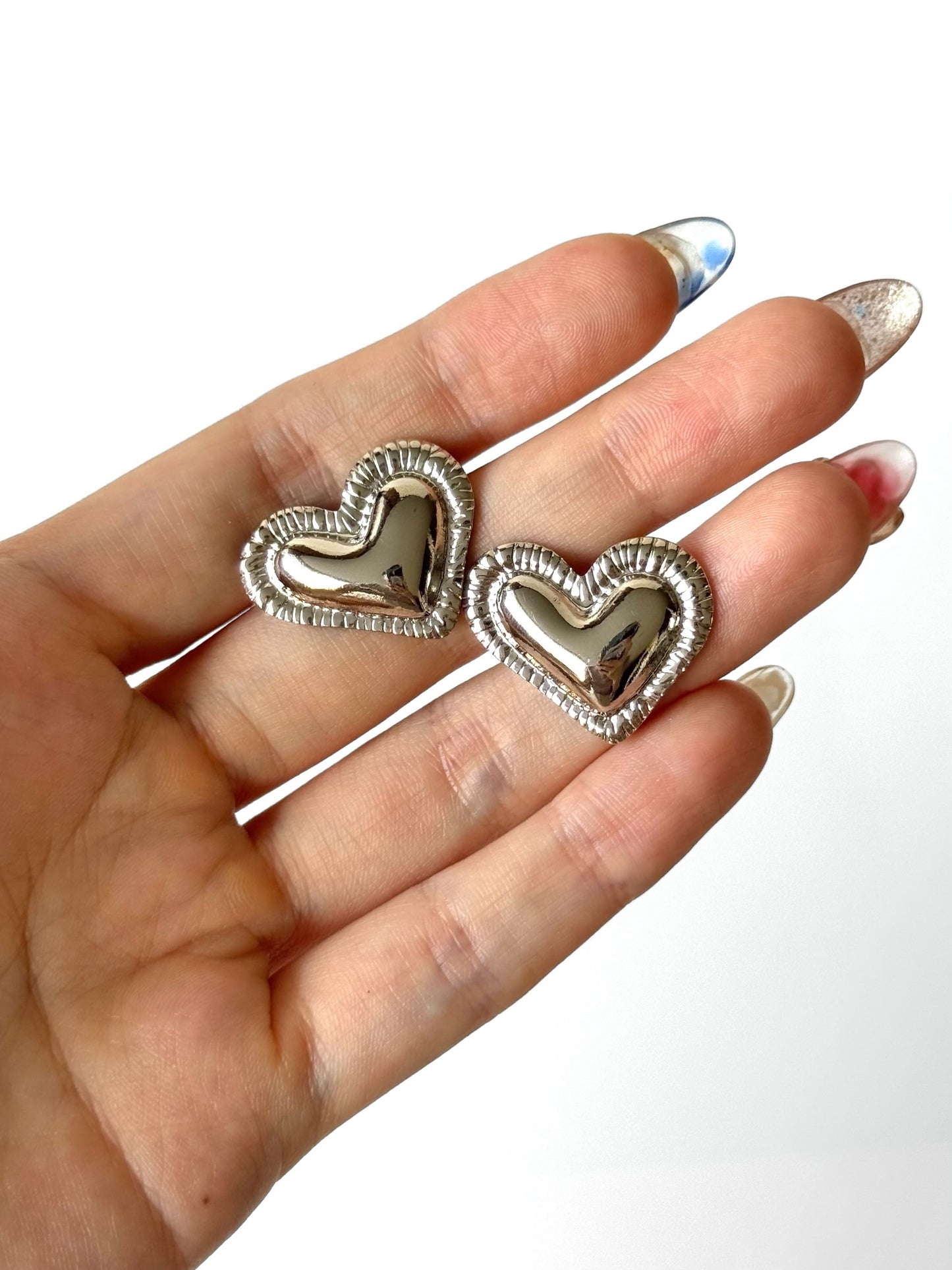 Aros de acero modelo #922 plateado