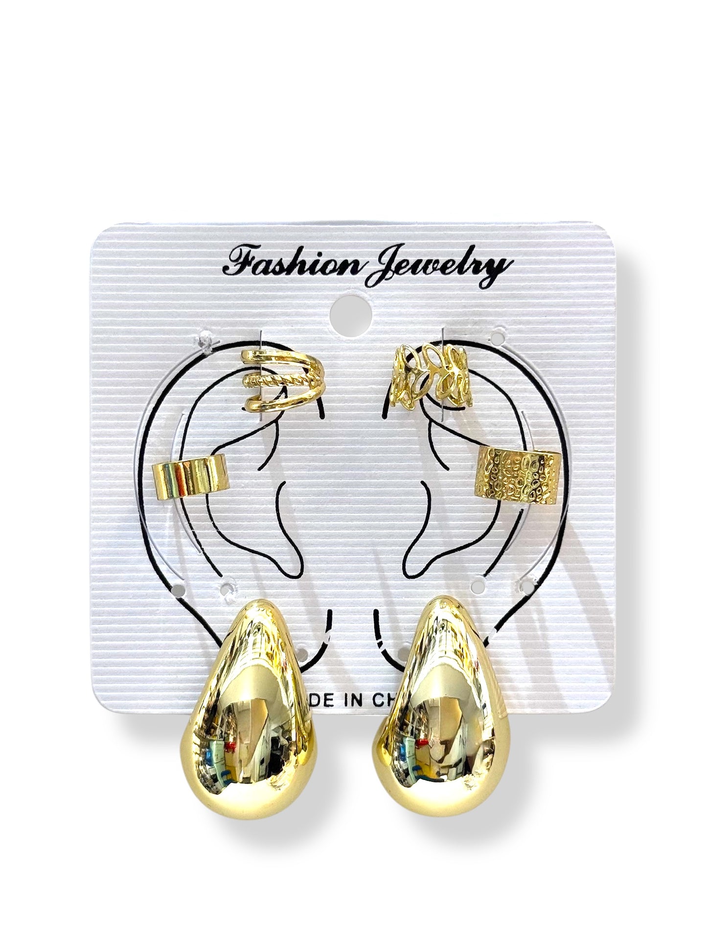 Earcuff & Aros de fantasía #723 dorado