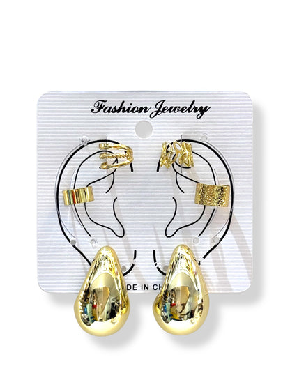 Earcuff & Aros de fantasía #723 dorado