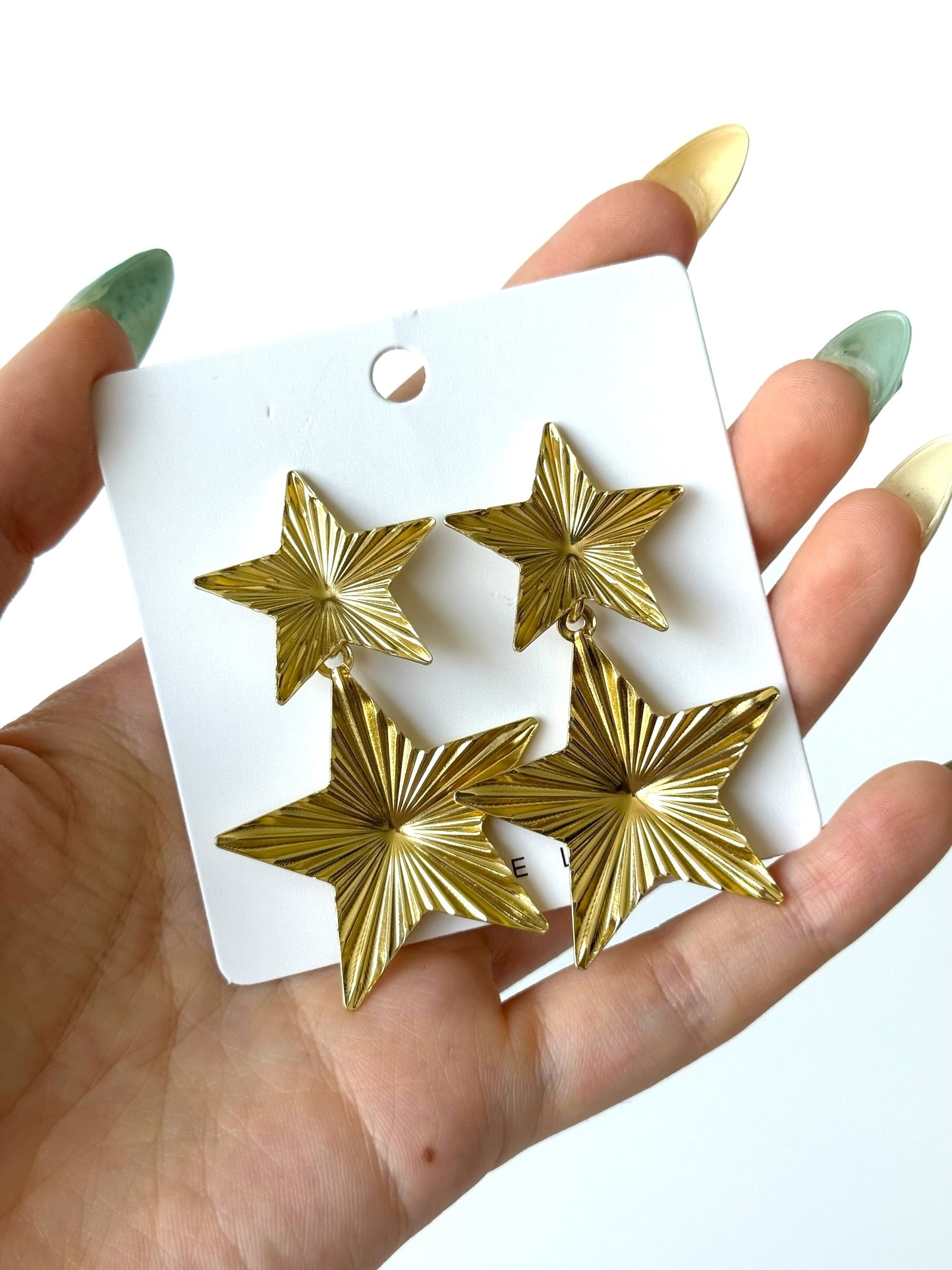 Aros de fantasía #1021 dorado