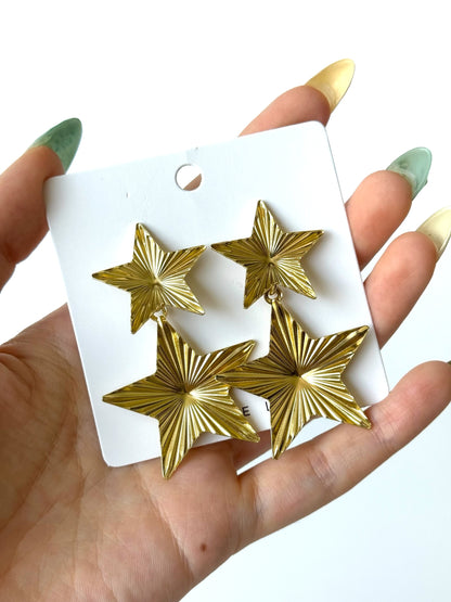 Aros de fantasía #1021 dorado