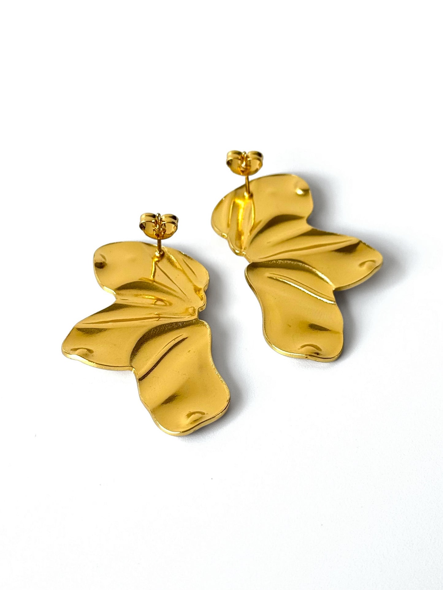 Aros de acero modelo #917 dorado