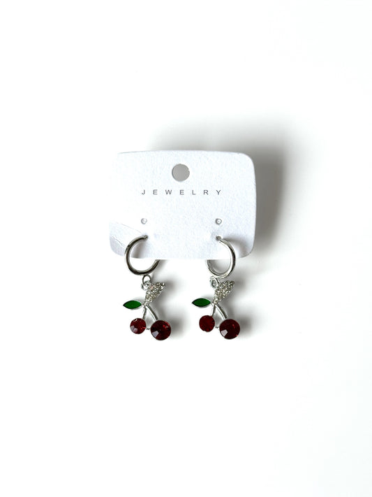 Aros de fantasía cherry #1003 plateado