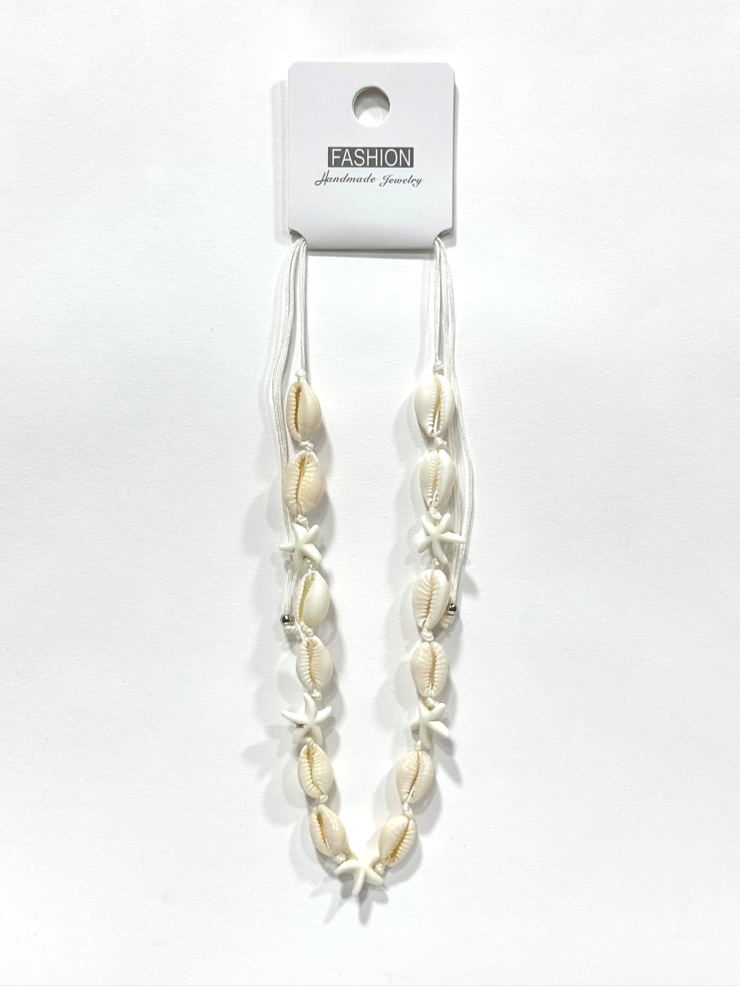 Collar de concha estrella blanco #372
