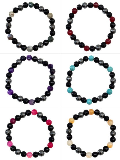 Pulsera Elasticada #Piedra Falsa 8mm