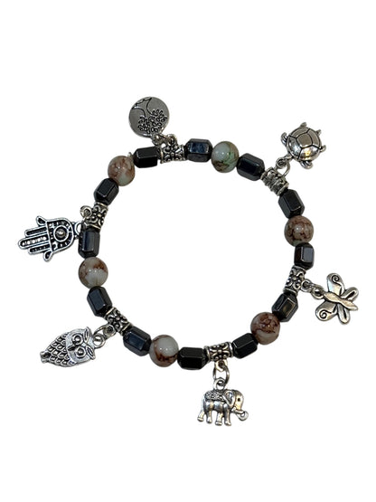 Pulsera Elasticada #Piedra multicolor