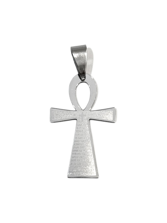 Colgante #202-3 cruz egipcia labrado_chico