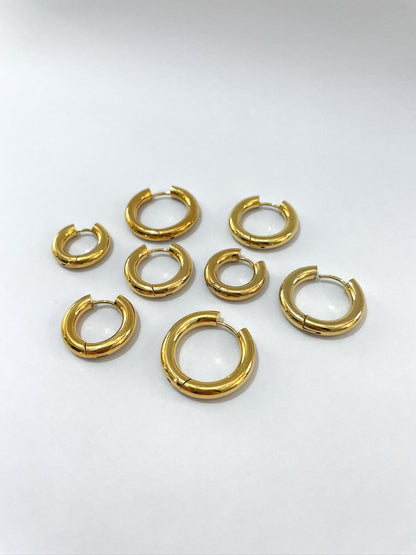 Argolla grueso dorado