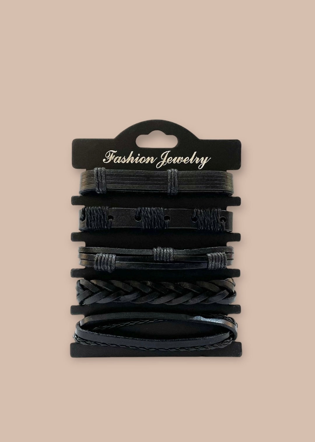 Pulsera combi de cuero modelo #014