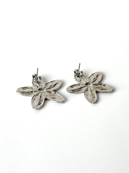 Aros de acero modelo #906 plateado