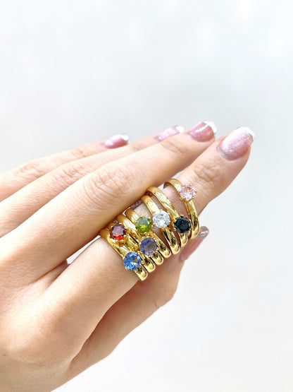 #21_ 24 ARGOLLA CIRCULAR CON PIEDRA D