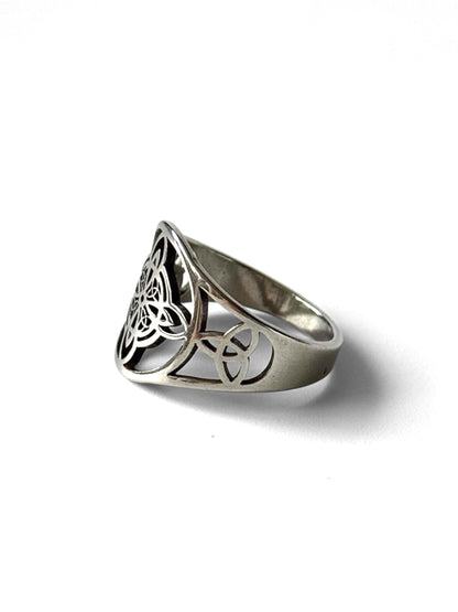 #51 ARGOLLA NUDO DE BRUJA #988 plateado