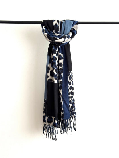 Bufanda Animal Print # Azul