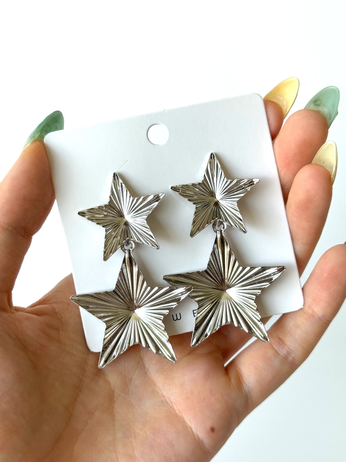 Aros de fantasía #1021 plateado