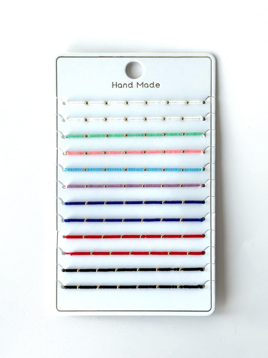 Pulsera multicolor acero #1033 dorado