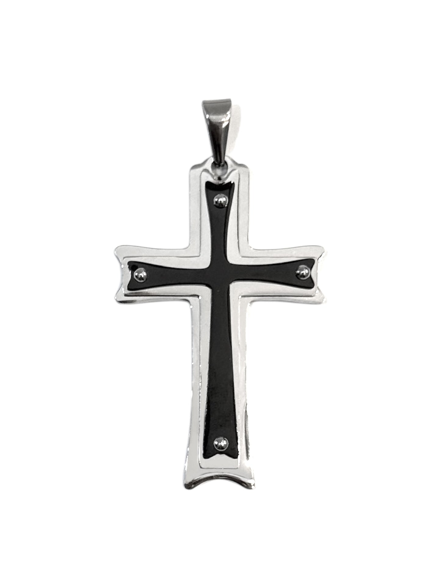 Colgante #523 cruz strass premium_4