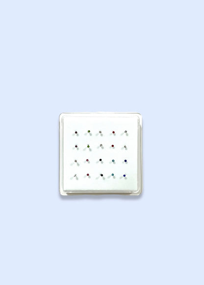 Plata 925_Puntos de colores pequeños